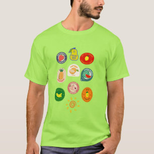 Overvloedig fruit gezond t-shirt