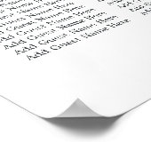 Overvloedig gebladerte violette botanische zitgraf poster (Hoek)