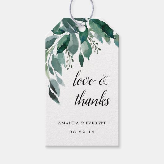 Overvloedig olievloeistoormerk Hartelijk dank Cadeaulabel (Voorkant)