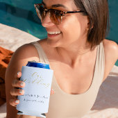 Overvloedige blauwe bruiloft blikjeskoeler