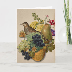 Overvloedige en Kleurrijke Fruit Vouwkaart Kaart