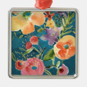 Overvloedige Florals I Metalen Ornament (Voorkant)