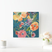 Overvloedige Florals I Vierkante Klok (Huis)