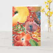 Overvloedige Florals III Kaart (Gele Bloem)