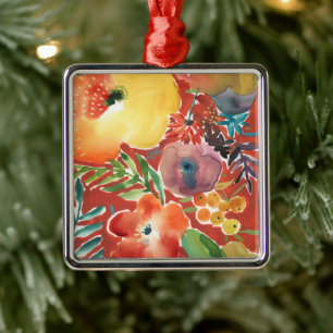 Overvloedige Florals III Metalen Ornament
