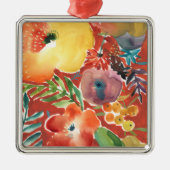 Overvloedige Florals III Metalen Ornament (Voorkant)