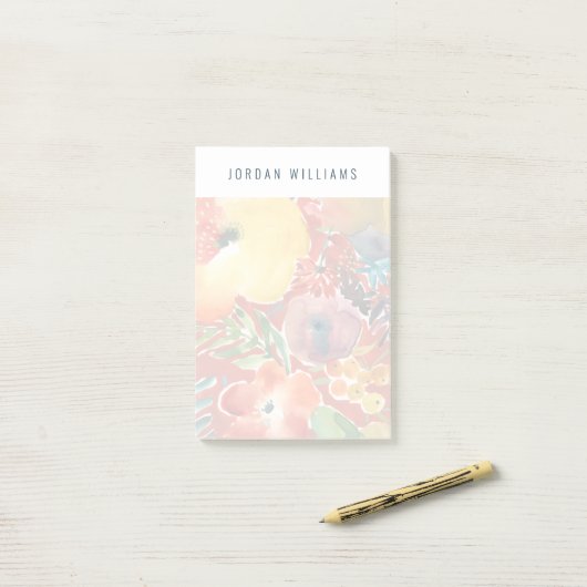 Overvloedige Florals III Post-it® Notes (Op bureau)