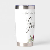 Overvloedige Goodness rode florale bloeding Geïsoleerde Drinkbeker (Voorkant)