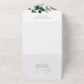 Overvloedige Grieks-Arch marineverbinding All In One Uitnodiging (Buitenkant)