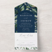 Overvloedige Grieks-Arch marineverbinding All In One Uitnodiging (Binnen)