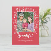 Overvloedige Kerstvakantie Plat Kaart (Staand voorkant)