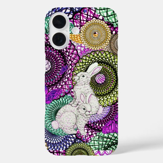 Overvloedige konijnen Case-Mate iPhone case (Achterkant)