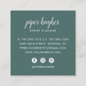 Overvloedige olie vierkante visitekaartje (Achterkant)