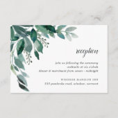 Overvloedige Ontvangstkaart met Bladgroen Informatiekaartje (Voorkant)