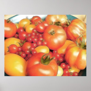 Overvloedige oogst — Heirloom Tomaten Poster