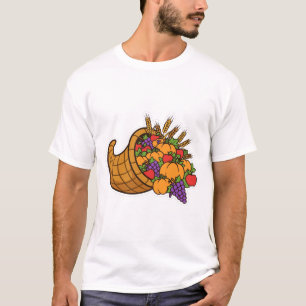 Overvloedige oogst Thanksgiving Kunst T-shirt