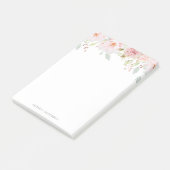 Overvloedige Rozen | Trendy roze bloemige Waterver Post-it® Notes (Schuin)