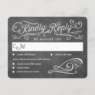 Overvloedige Scrolls Bewerkbare Kleur Bruiloft RSV RSVP Kaartje