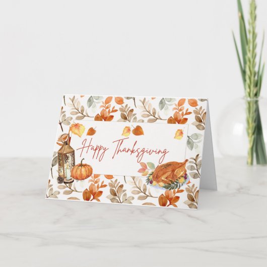 OVERVLOEDIGE THANKSGIVING KAART (Voorkant)