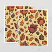 Overvloedige Thanksgiving papieren blad (Voorkant / Achterkant)