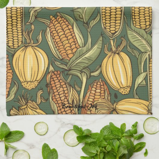 overvloedige vreugde theedoek (Gevouwen)