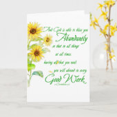 Overvloedige zegeningen kaart (Gele Bloem)