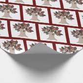 Overvulpapier met geïntegreerde structuur cadeaupapier (Hoek)