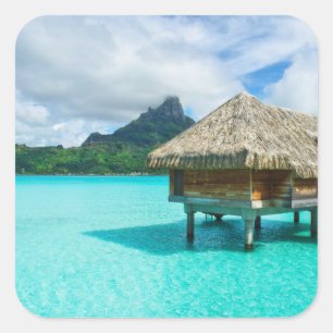 Overwater bungalow, Bora Bora sticker