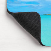 Overwater bungalow op Bora Bora mousepad Muismat (Hoek)