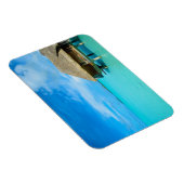 Overwater bungalow op Bora Bora rechthoekige magne Magneet (Rechterzijde)