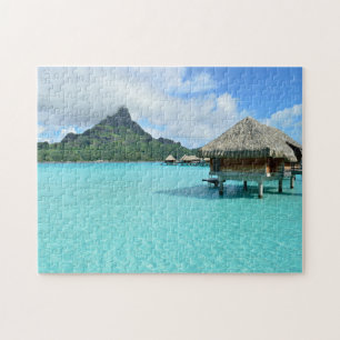 Overwaterresort op Bora Bora jigzaag puzzel