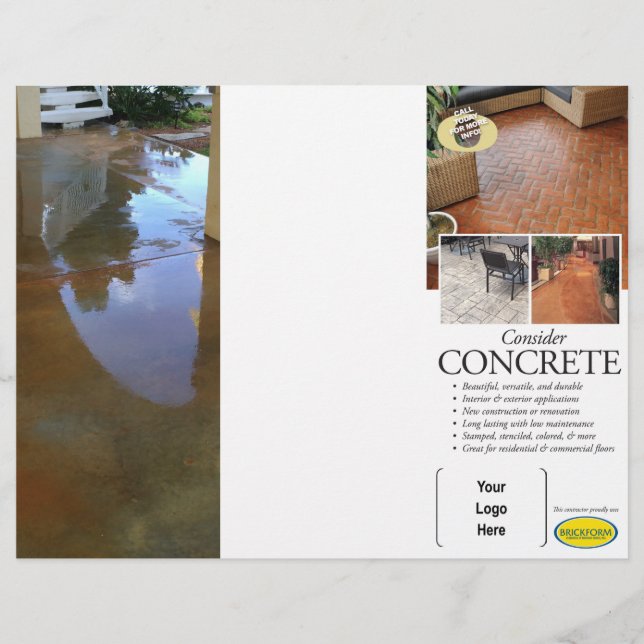 Overweeg concrete brochure voor Brickform (Voorkant)