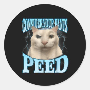 Overweeg Dat Je Broek Grappig Geplast Heeft Rare K Ronde Sticker
