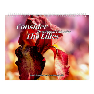Overweeg de kalender van Lilies Devotional twee pa
