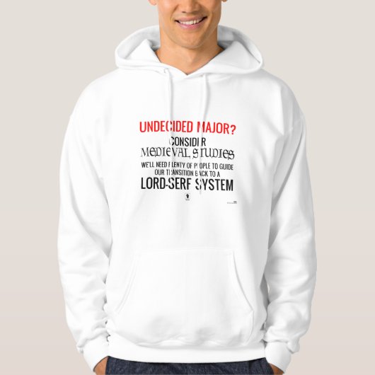Overweeg de middeleeuwse studies hoodie (Voorkant)