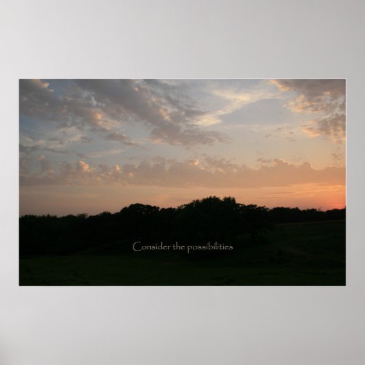 Overweeg de mogelijkheden poster (Voorkant)