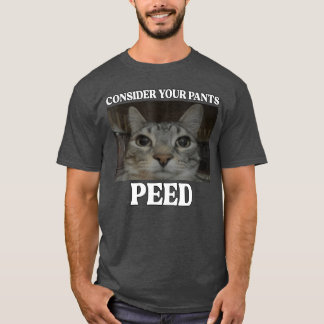 Overweeg je broek Geplastificeerde Kat Grappige Dw T-shirt