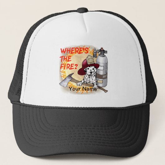 Overwegende dat de brandweerman trucker pet (Voorkant)