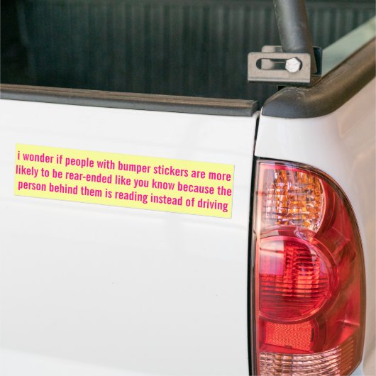 overweging bumpersticker (Op Truck)