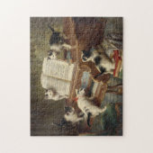 Overweging van de Kittens | Carl Reichert Legpuzzel (Verticaal)