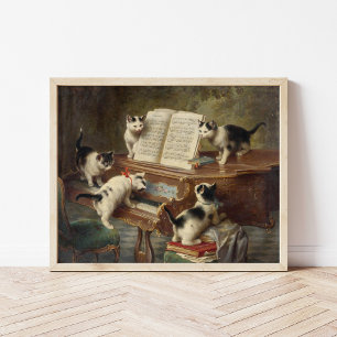 Overweging van de Kittens   Carl Reichert Poster