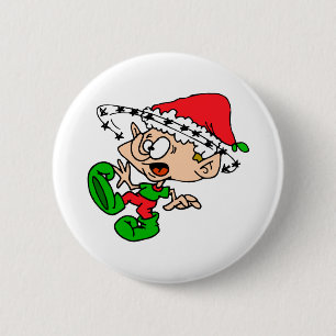 Overweldigd Elf Ronde Button 5,7 Cm