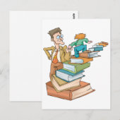 Overweldigd leraar briefkaart (Voorkant / Achterkant)