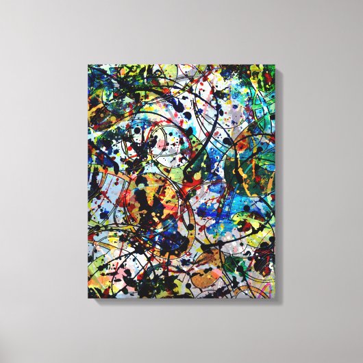 Overweldigend deel 2 - Abstracte kunst Canvas Afdruk (Voorkant)