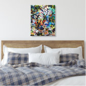 Overweldigend deel 2 - Abstracte kunst Canvas Afdruk (Insitu (Slaapkamer))