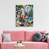 Overweldigend deel 2 - Abstracte kunst Canvas Afdruk (Insitu (Woonkamer))