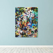 Overweldigend deel 2 - Abstracte kunst Canvas Afdruk (Insitu (Houten vloer))