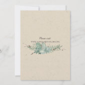 Overweldigende liefde - Succulent Bouquet Wedding Kaart (Achterkant)