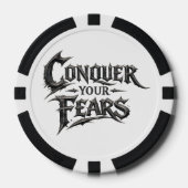 Overwin Je Angsten Poker Chip (Voorkant)