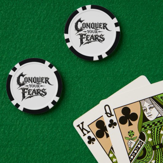 Overwin Je Angsten Poker Chip (Pokertafel (Dubbel))